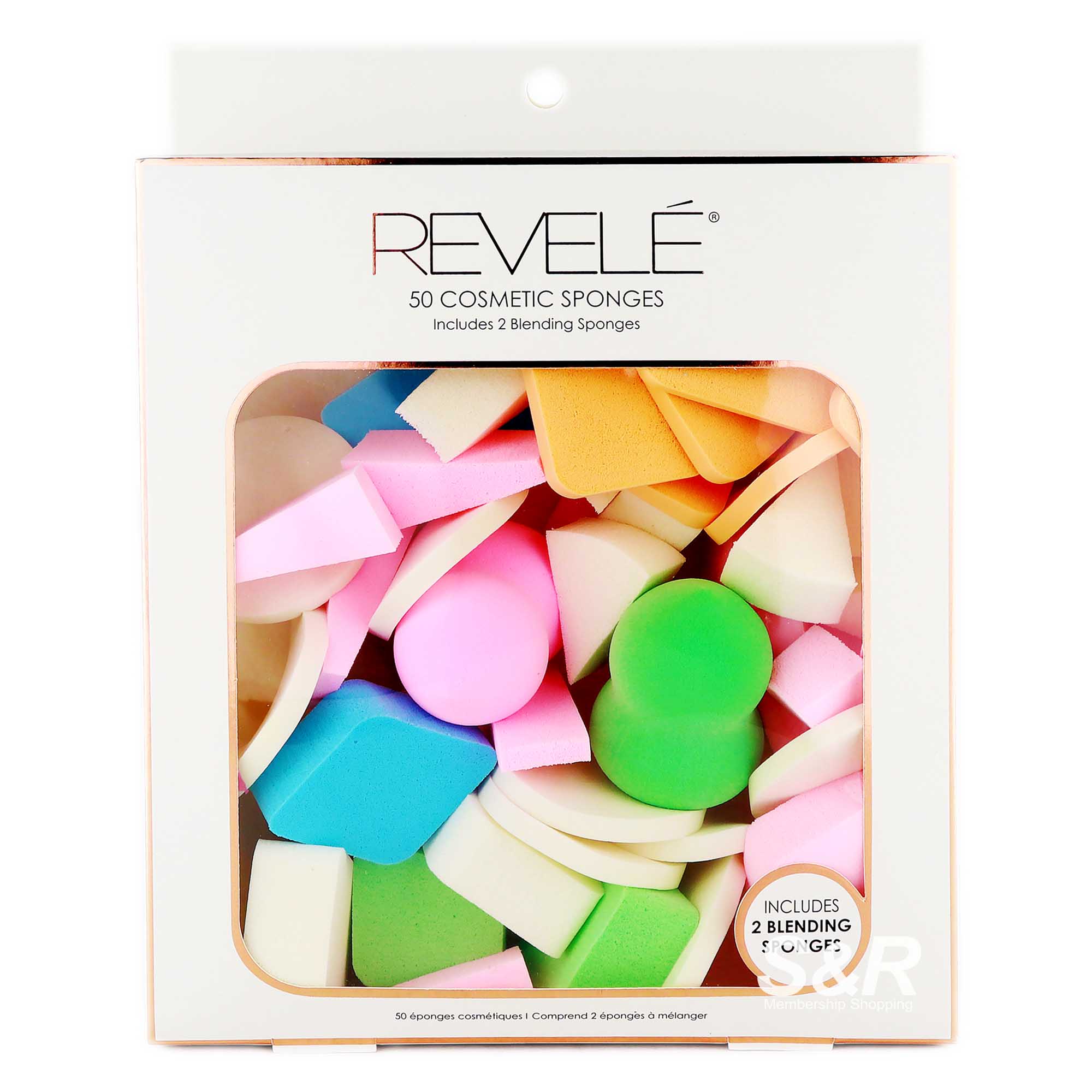 Revele Assorted Cosmetic Sponges 50pcs Revele Assorted Cosmetic Sponges 50pcs